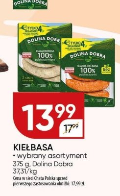 Kiełbasa wybrany asortyment Dolina Dobra promocja w Chata Polska
