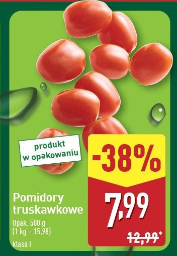 Pomidory truskawkowe promocja w Aldi