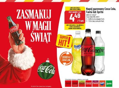 Napój gazowany Coca Cola, Fanta lub Sprite wybrane rodzaje Coca-Cola HBC 0.85 l promocja w POLOmarket