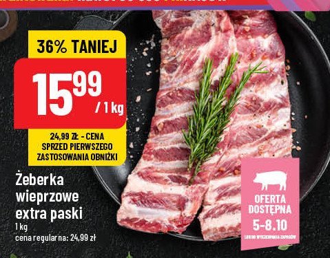 Żeberka wieprzowa ekstra paski promocja