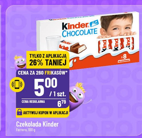 Czekoladki Kinder Chocolate promocja w POLOmarket