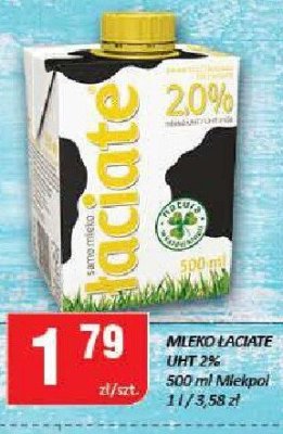 Mleko Łaciate UHT 2% promocja w Chorten