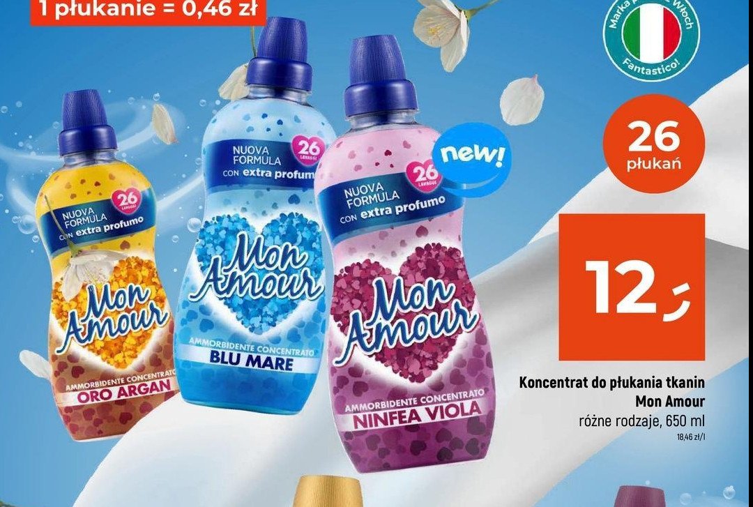 Koncentrat do płukania oro argan Mon amour promocja w Dealz