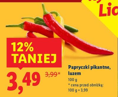 Papryczki pikantne luzem Lidl promocja w Lidl