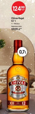 Whisky Chivas Regal 0,7l promocja w Żabka