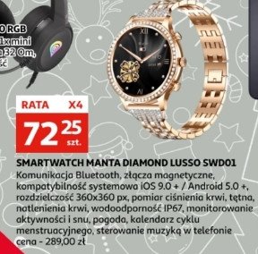 Smartwatch swd01gd diamond lusso Manta promocja