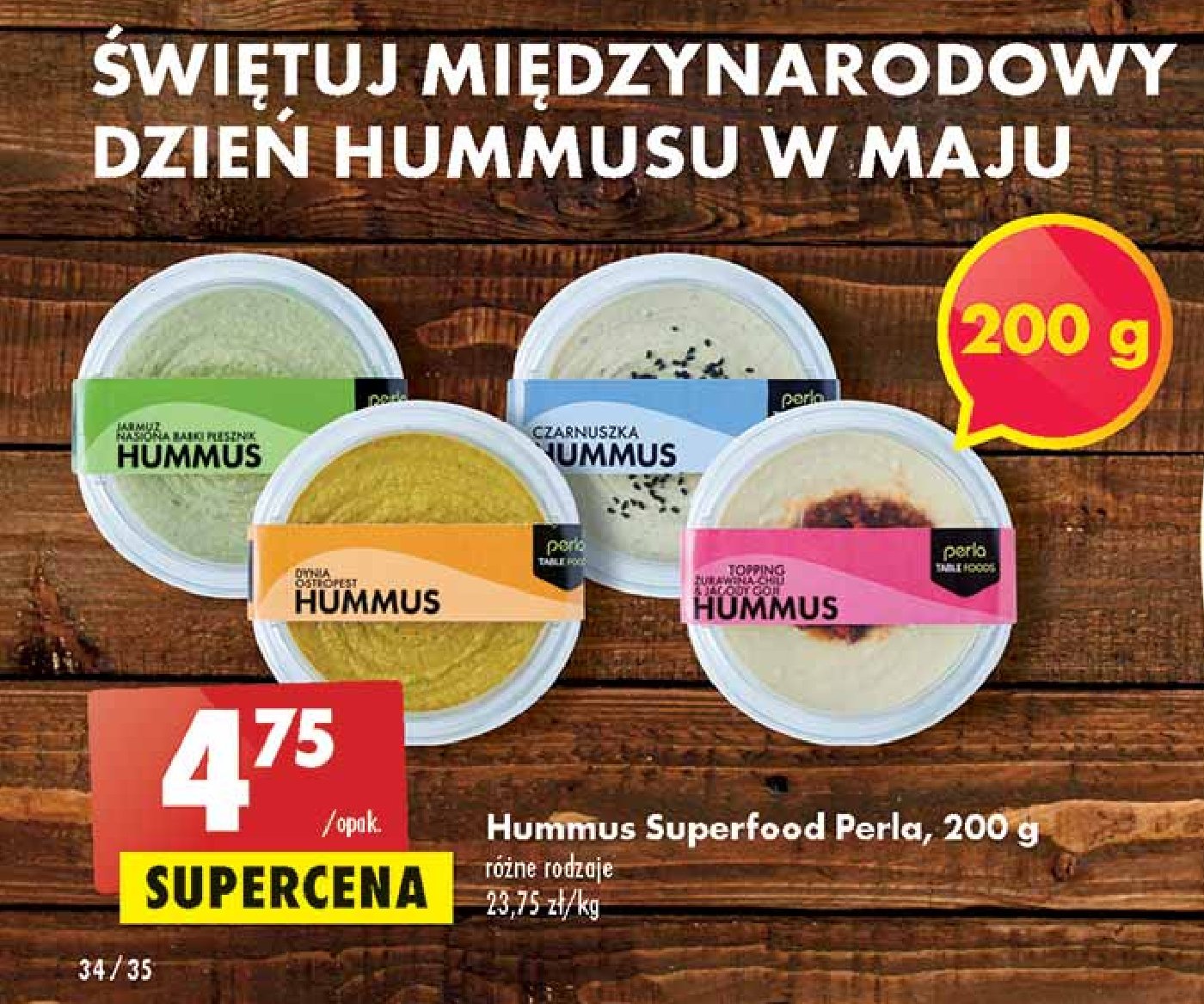Hummus jarmuż Perla promocja