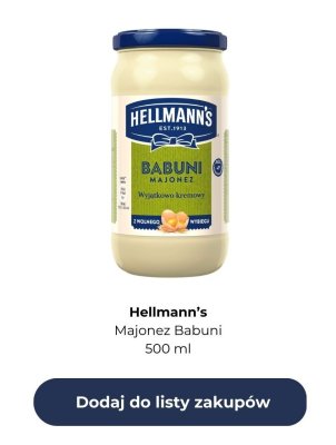 Majonez Babuni 500 ml promocja w Auchan