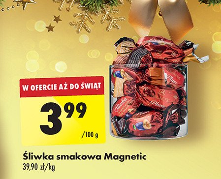 Cukierki śliwka w czekoladzie Magnetic promocja