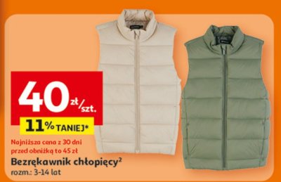 Bezrękawnik chłopięcy promocja w Auchan