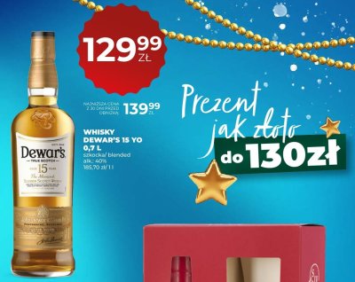 Whisky Dewar's 15 YO 0,7L promocja w Duży Ben