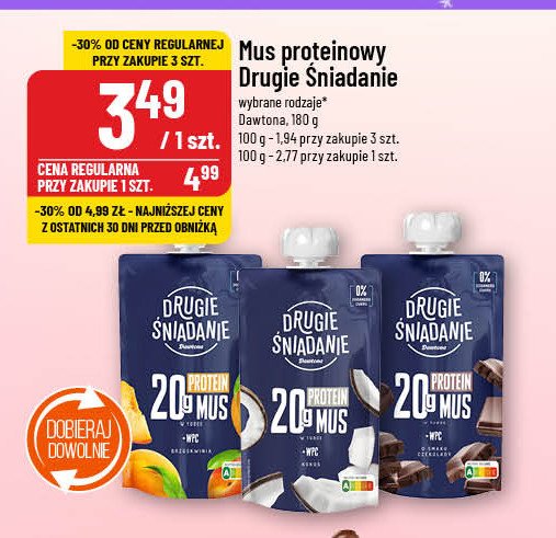 Mus kokosowy Drugie śniadanie promocja