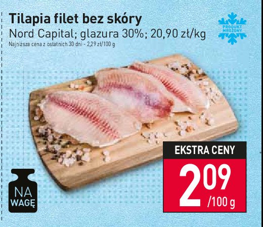 Tilapia - filet bez skóry Nord capital promocja