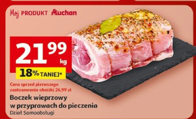Boczek wieprzowy w przyprawach do pieczenia Dział Samoobsługi promocja w Auchan