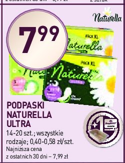 Podpaski higieniczne maxi Naturella promocja w Stokrotka