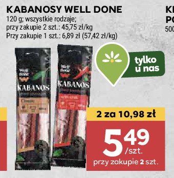 Kabanosy chili Well done promocja