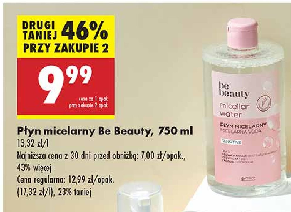 Płyn micelarny sensitive Be beauty Be beauty care promocja