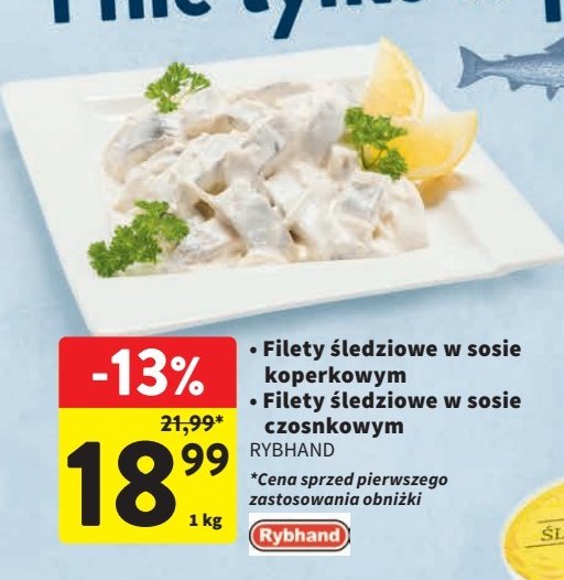 Filety 艣ledziowe w sosie koperkowym Rybhand promocja