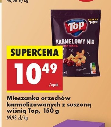 Mieszanka orzechów karmelizowanych z suszoną wiśnią Top promocja