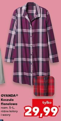 Koszula flanelowa piżama promocja w Kaufland