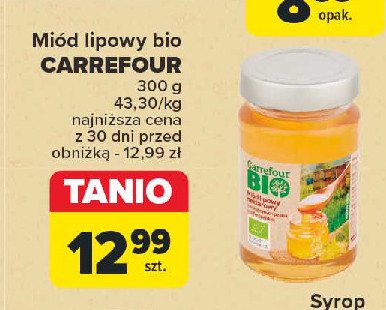 Miód lipowy Carrefour bio promocja