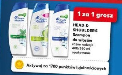 Szampon do włosów cool menthol Head&shoulders promocja