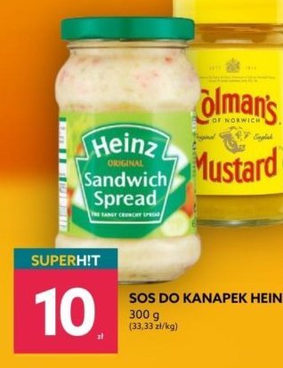 Sos do kanapek Heinz promocja