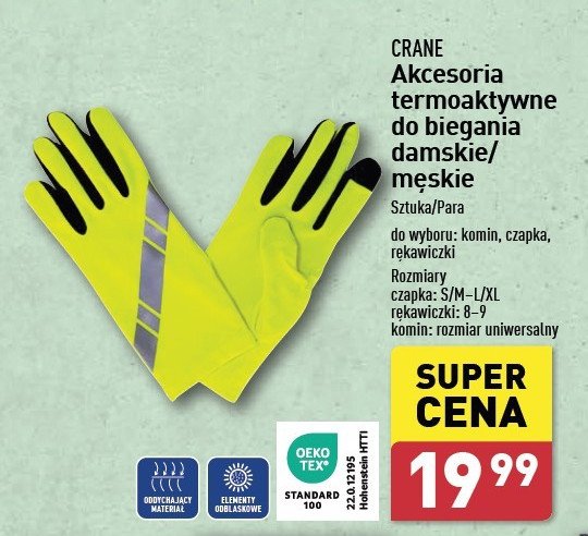 Czapka męska termoaktywna roz. s/m-l/xl CRANE promocja