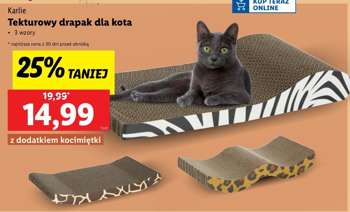 Drapak tekturowy KARLIE promocja w Lidl