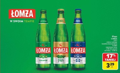 Piwo bezalkoholowe Łomża 0,0% 0,5 l promocja w Carrefour