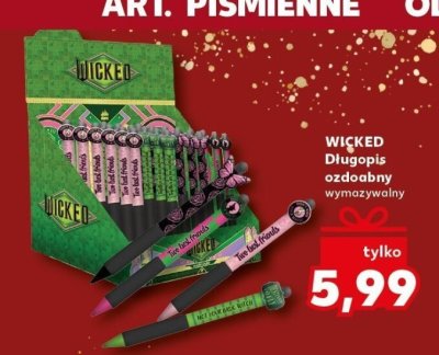 WICKED Długopis ozdobny wymazywalny promocja w Kaufland