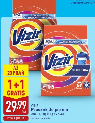 Proszek do prania VIZIR Proszek do prania 1+1 gratis promocja w Aldi
