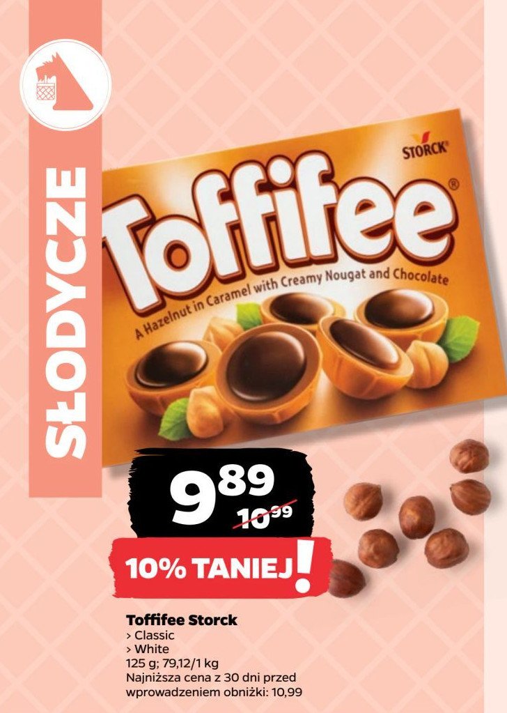 Bombonierka white chocolate Toffifee promocja