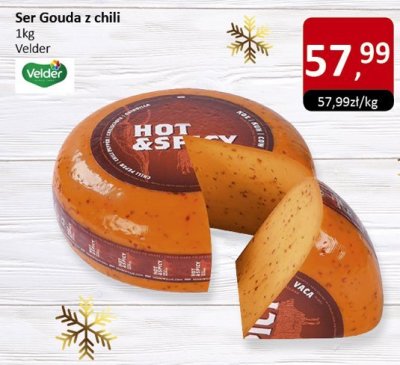 Ser Gouda z chili Velder promocja w Market Point