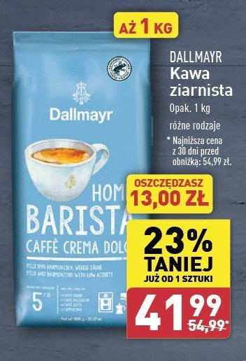 Kawa Dallmayr home barista caffe crema dolce promocja