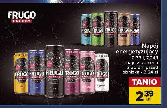 Napój energetyczny black Frugo wild punch promocja