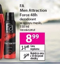 Dezodorant Fa men attraction force promocja w Hebe