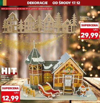 Puzzle 3D świąteczne różne wzory promocja w Kaufland