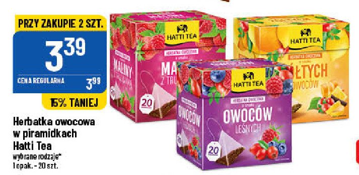 Herbata malina i truskawka Hatti tea promocje