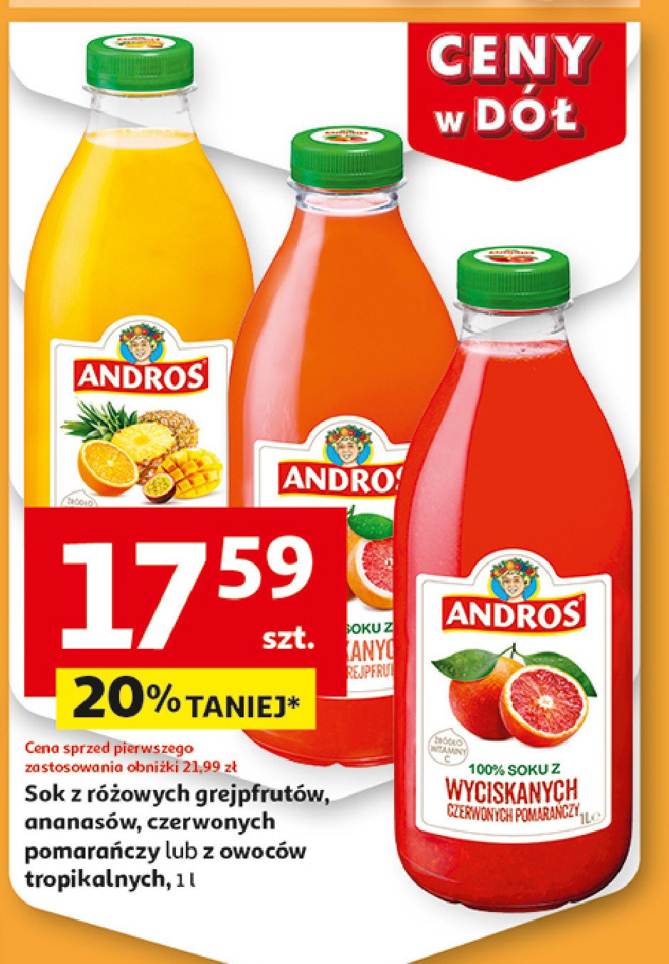 Sok ananasowy Andros promocja