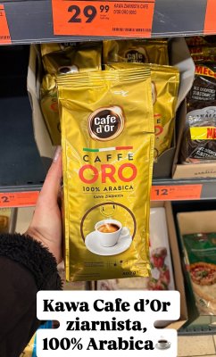 Kawa ziarnista Cafe d'Or Oro 100% Arabica promocja w Biedronka