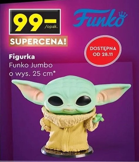 Figurka yoda 25 cm Funko promocja w Biedronka