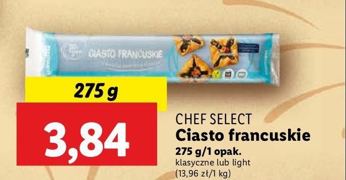 Ciasto francuskie Chef select promocja