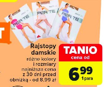 Rajstopy damskie 40 den Per te promocja