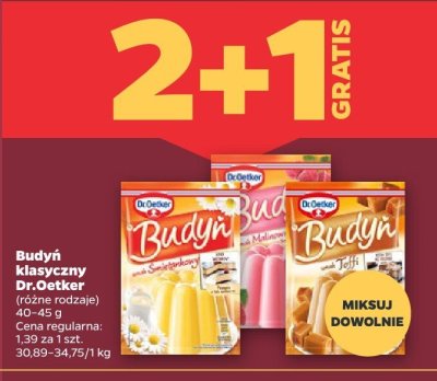 Budyń klasyczny Dr.Oetker (różne rodzaje) promocja w Netto