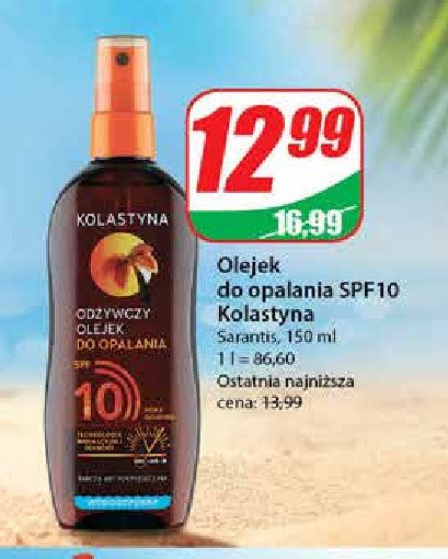 Olejek do opalania spf 10 Kolastyna protect beauty promocja