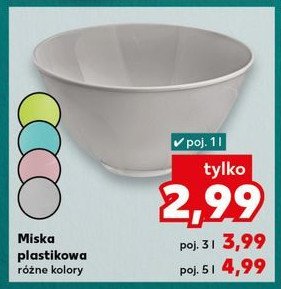 Miska plastikowa 3 l promocja w Kaufland