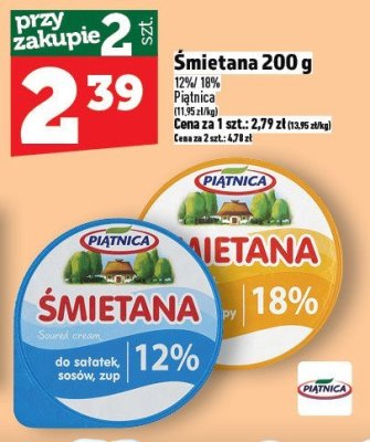 Śmietana 200 g promocja w TOPAZ