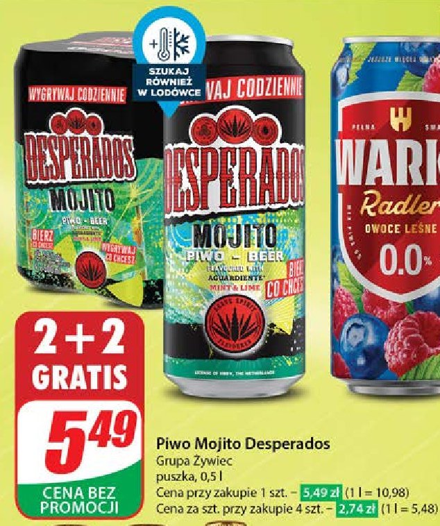 Piwo Desperados promocja w Dino