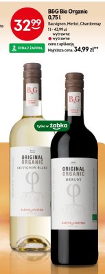 Wino B&G Bio Organic Sauvignon 0,75 l promocja w Żabka